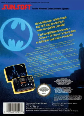 Batman - The Video Game (Europe) box cover back